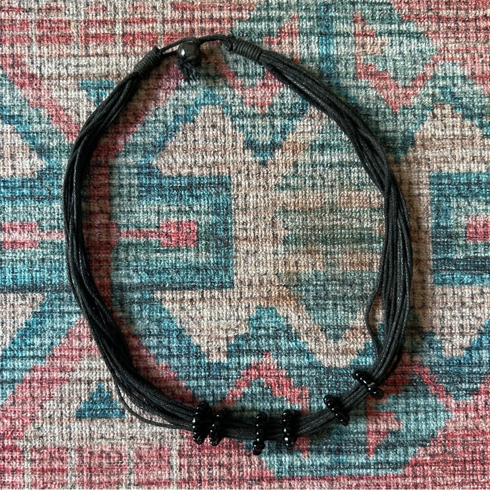 Multi strand cord necklace